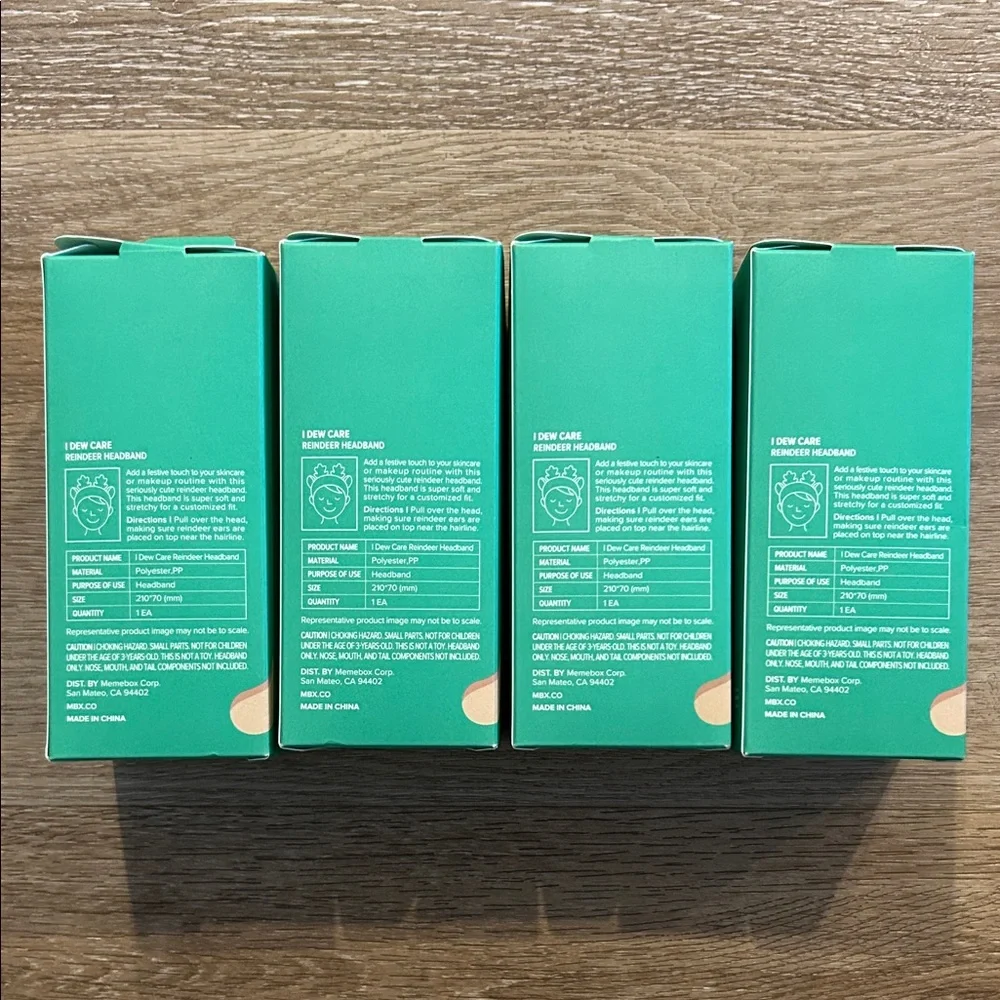 I Dew Care Reindeer Headband Set of 4 - Picture 2 of 3